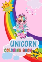 unicorn coloring book for kids: +80 Designs size (6 x 9 ) ages 4-8 B08VVKV1SL Book Cover