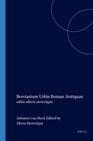 Breviarium Vrbis Romae Antiqvae 9004124993 Book Cover