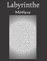 Labyrinthe Mittlere: 200 Labyrinthe mit Lösungen - Mittelstufe - Für Kinder, Jugendliche, Erwachsene und Senioren B08924H1MZ Book Cover