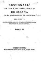 Diccionario Geogr�tico-Hist�rico de Espa�a - Tomo II 1530962749 Book Cover