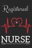 Registered Nurse: Nursing Valentines Gift (100 Pages, Design Notebook, 6 x 9) (Cool Notebooks) Paperback 165747416X Book Cover