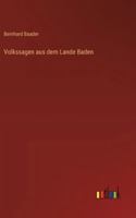 Volkssagen aus dem Lande Baden 3368379232 Book Cover