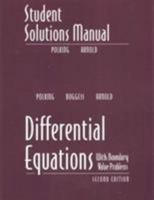 Student Solutions Manual for Differential Equations 0131437399 Book Cover