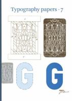 Typography Papers: Number 7 (Typography Papers) 0907259332 Book Cover