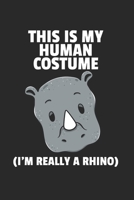 Nashorn Rhino Notizbuch: Nashorn Rhino Notizbuch f�r Liebhaber / Notizheft / Notizblock A5 (6x9in) Dotted Notebook / Punkteraster / 120 gepunktete Seiten 1671707532 Book Cover