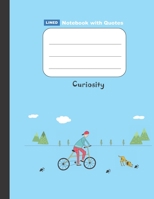 Lined Notebook - Large (8.5x11 inches) - 100 Pages - Blue Cover (Lined Notebook With Inspirational Quotes For Kids) 1695720350 Book Cover