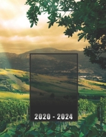 2020 - 2014: Calendar 60 Months / 5 Year Planner / Diary (January 2020 - December 2024), a month on 2 pages + notes / vineyard cover 1704760909 Book Cover