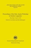 Proceedings of the Oslo-Austin Workshop in Semitic Linguistics: Oslo, May 23 and 24, 2013 3447102276 Book Cover