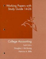 Working Papers With Study Guide: Chapters 14-26: Used with ...McQuaig-College Accounting 0618381724 Book Cover