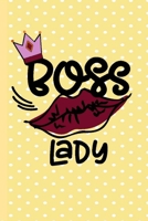 Boss Lady: Pretty Lined Blank Writing Journal for Women Entrepreneurs, Managers, Business Side Hustles- Yellow 1696143101 Book Cover