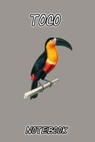Toco notebook: toucan notebook / journal with 100 lined pages 6x9 inch great gift for toucan lovers 1659224616 Book Cover