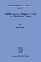Rechtsfragen Der Eingruppierung Im Offentlichen Dienst (German Edition) 3428193350 Book Cover