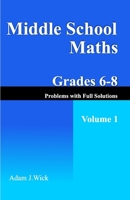 Middle School Maths, Grades 6–8, Volume 1: Order of Operations, Powers, GCD, and LCM of Two Integers B0FF2MPJWT Book Cover