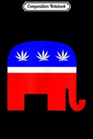 Composition Notebook: Libertarian Republican Conservative Elephant Weed Marijuana Journal/Notebook Blank Lined Ruled 6x9 100 Pages 1712379593 Book Cover