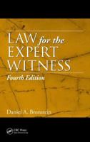 Law for the Expert Witness 0849381355 Book Cover