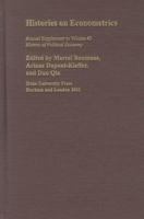 Histories on Econometrics (Volume 43) 0822367629 Book Cover