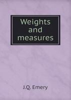 Weights and Measures 551878046X Book Cover