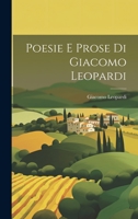 Poesie E Prose Di Giacomo Leopardi 1021202754 Book Cover