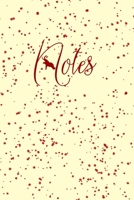 Notes: Crimson and Cream Notebook Journal with Elephant Graphic|6x9|120 pages|Wide Ruled|Glossy Cover|Perfect Gift for Elephant Lovers 1699711267 Book Cover