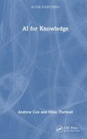 AI for Knowledge (AI for Everything) 1032874244 Book Cover