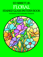 Floral Stained Glass Pattern Book (Picture Archives) B007CJ5D90 Book Cover