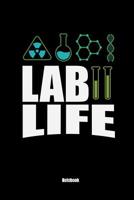 Lab Life Notebook: Funny Lab Life Laboratory Sketchbook: 6x9 A5 Lined Art Book Or Drawing Journal For Science Students And Teacher 1080136673 Book Cover