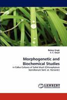 Morphogenetic and Biochemical Studies 3844301747 Book Cover