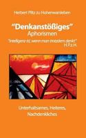 "Denkanstößiges": Aphorismen 3732289257 Book Cover