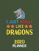 I Just Really Like Dragons 2020 Planner: Weekly Monthly 2020 Planner For People Who Loves Dragons 8.5x11 67 Pages 1678464449 Book Cover