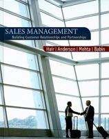 Sales Management: Building Customer Relationships and Partnerships 0618721010 Book Cover