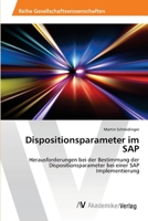 Dispositionsparameter im SAP 3639634594 Book Cover