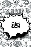 Max: Personalized Doodle Isometric DOT Paper Notebook featuring 120 pages 6"x9" 1798068524 Book Cover