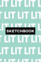 Sketchbook: Lit Typography Meme Pattern 1793394784 Book Cover