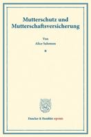 Mutterschutz Und Mutterschaftsversicherung: (Schriften Des Deutschen Vereins Fur Armenpflege Und Wohltatigkeit 84) 3428176286 Book Cover