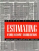 Estimating For Home Builders 0867183721 Book Cover