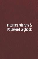 Internet Address & Password Logbook: Keep Track of Your Internet Usernames, Passwords, Web Addresses and Emails (Leather Design Cover), 5.5x8.5 Inches 1091629714 Book Cover