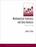 Mathematical Statistics and Data Analysis (with CD Data Sets) (Duxbury Advanced) 0534209343 Book Cover