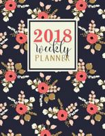 Weekly Planner: Mint, Coral & Gold Weekly & Monthly Planner & Organizer 1640017992 Book Cover