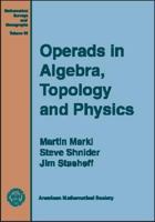 Operads in Algebra, Topology and Physics 0821821342 Book Cover