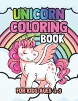 Unicorn Coloring Book: Funny Unicorns Magical Rainbow 1695567870 Book Cover