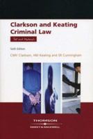 Criminal Law: Text and Materials 0421587105 Book Cover