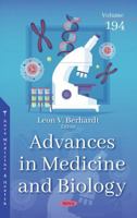 Advances in Medicine and Biology 1685075258 Book Cover