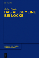 Das Allgemeine Bei Locke: Konstruktion Und Umfeld 3110268493 Book Cover