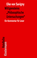 Wittgensteins 'philosophische Untersuchungen': Ein Kommentar Fur Leser (in Einem Band) 3465043820 Book Cover