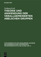 Theorie Und Anwendung Der Verallgemeinerten Abelschen Gruppen 3111291936 Book Cover
