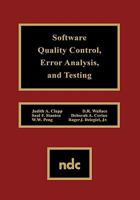 Software Quality Control, Error, Analysis 0815513631 Book Cover