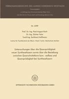 Untersuchungen Uber Die Quersprodigkeit Neuer Synthesefasern Sowie Uber Die Beziehung Zwischen Querschnittsform Bzw. -Aufbau Und Quersprodigkeit Bei Synthesefasern 3531022997 Book Cover