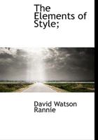 The Elements Of Style 1018290354 Book Cover