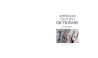 The Australian Oxford Dictionary 0195517962 Book Cover