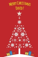 Exceptional Christmas red journal diary: a Notebook journal for David - blank lined 120 pages, 6x9 1674270011 Book Cover